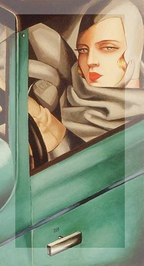 Snippets Pub - Home. Image: Tamara de Lempicka - Self Portrait in a Green Bugatti